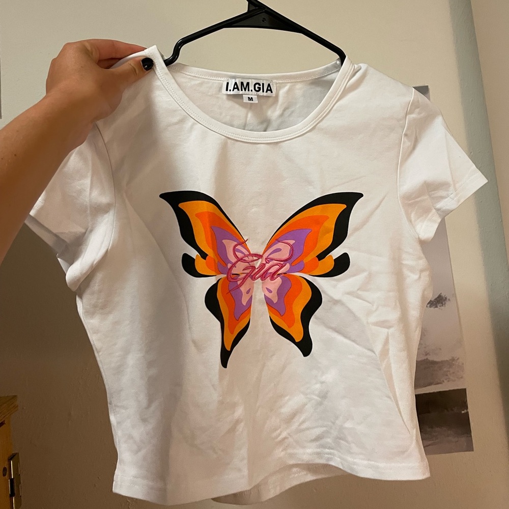 I AM GIA butterfly baby tee